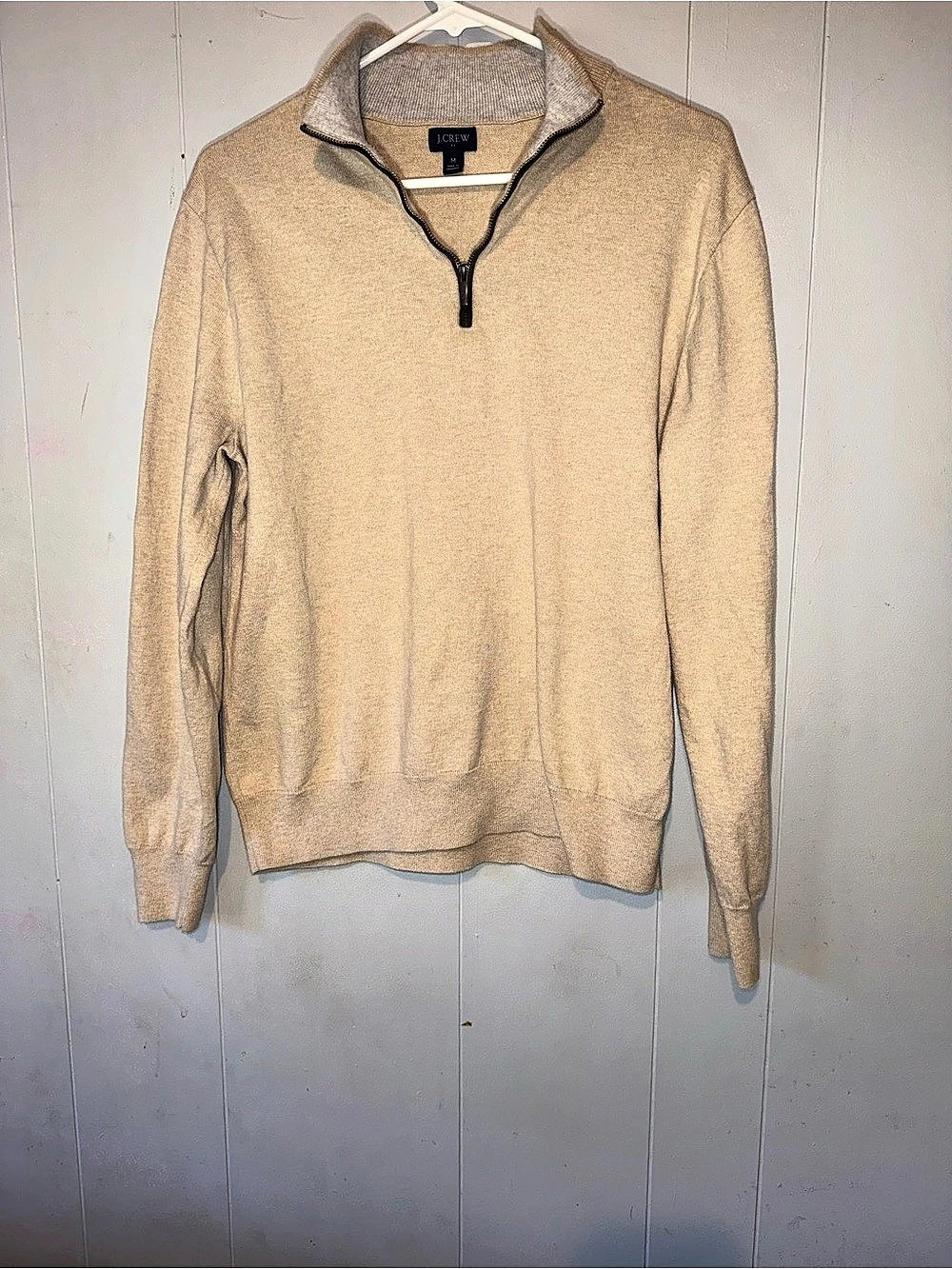 J.Crew Quarter-Zip Sweater in Brown Size Medium Like New